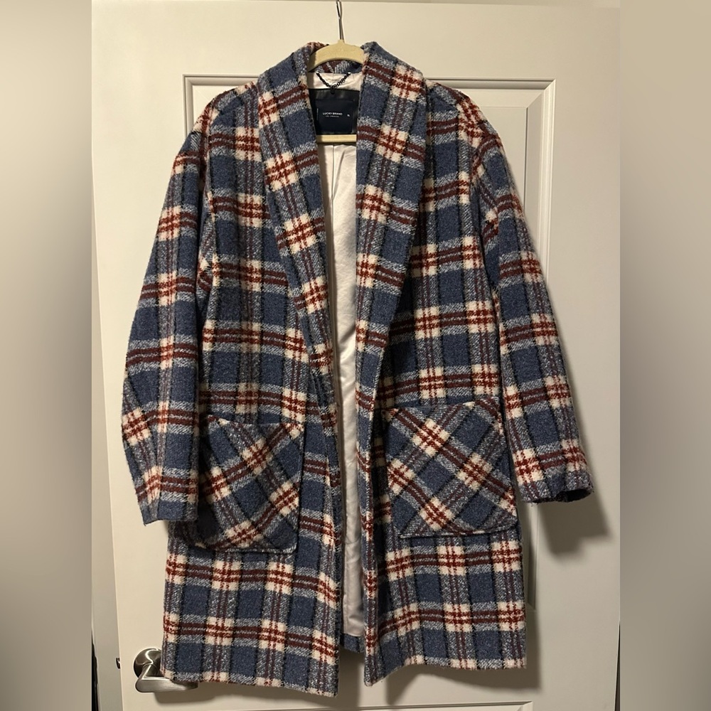 Lucky Brand Plaid Coat